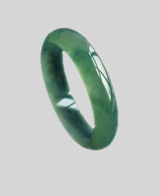 Deep Green Jade Bangle · Slim